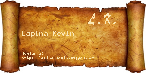 Lapina Kevin névjegykártya